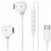Bolwins Cuffie M45 USB-C tipo C con microfono - Audio stereo in-ear, con cavo, controllo volume e chiamate