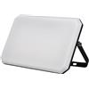 ALCAPOWER Proiettore a LED Nero Faro da esterno 230V 150W 4000K Cover Milky 15000lm 321x222x34.5 mm