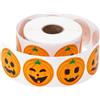 XULIDEONG Adesivi a Forma di Zucca,500 Pezzi Adesivi Zucca Bambini, Sticker Halloween Decorazioni, Adesivo Halloween, Sticker Autunnali, Autoadesivo, Decorazione per il Ringraziamento e l'autunno