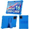 KUSINHOKA Custodia per Teclast P50T 11 Pollici | Morbido Silicone [Antiurto] Protettiva Cover, Anti-Graffio Protezione Custodia con Funzione di Supporto, Blu scuro