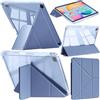 A-BEAUTY Custodia Compatibile con Samsung Galaxy Tab S6 Lite 10.4 Pollici 2024/2022/2020, Cover Trasparente Antiurto, Supporto Trifold 6 in 1 a Forma di Y, Auto Sonno/Veglia, Lavanda