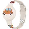 Meliya Braccialetto per Airtag impermeabile per bambini,Custodia per cinturino in silicone localizzatore GPS Braccialetto per airtag bambino antigraffio (auto)