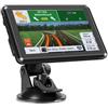 IUUWON Navigatore GPS da 7 pollici per auto camion camper, sistema di navigazione GPS per auto con mappe 2026 Guida vocale turn-by-turn, ricerca POI, notifiche autovelox, guida vocale, assistenza di guida