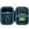 Lebakort Custodia rigida compatibile con navigatore GPS Garmin eTrex 10/20/20x/30x/22x/32x/SE in tutto il mondo, robusta (nero + custodia blu)