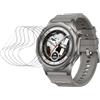 Renwox 5pcs pellicola idrogel per Oppo Watch X3 / X2 (1.5" | Orologio intelligente Flessibile HD Clear Pellicola Protettiva Schermo TPU Ultra Sottile, Touch Sensibile, Senza bolle