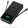 Trswyop Power Bank USB C 26800mAh 25W PD, QC4.0 Batteria Esterna Ricarica Veloce con 2 Cavi (Input e output), 5 uscite Caricatore Portatile Compatibile con Apple Watch, iPhone Samsung Galaxy Huawei