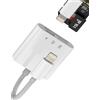 zoyuzan Lettore Schede SD Micro SD Caricabatterie 3in1 Adattatore Lightning Reader Card Caricatore per Apple Iphone 14 13 12 11 Pro Max 7 8 per iPad Air Tablet Convertitore Chiavetta Scaricare Foto Accessori