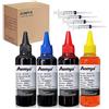 Aomya Kit di ricarica 4 x 100 ml compatibile per HP 61 60 62 63 564 920 901 902 932 933 934 940 950 951 952 301 302 303 304 305 307 cartuccia d'inchiostro ricaricabile CIS Sistema CIS CISS con 4 siringhe