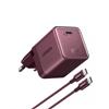 UGREEN Nexode Air 65W Caricatore USB C con Cable USB C (Rosso Borgogna) | PD 3.0 PPS 25W GaN II Alimentatore Compatibile con AVS iPhone 18 Pro Max 17 16 MacBook Pro Air Neo iPad Galaxy S26 Pixel 11