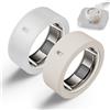Snyeest Cover compatibile per Oura Ring 4/Ring 4 Ceramica/Anello Gen 3 Protezione, Silicone Anti-Graffio Elastico Anello Finger Case Woking Out Gym per Donne Uomini - Trasparente + Starlight- M per 8