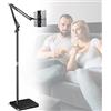 PUTEKCO Supporti per Tablet PC con Base Pesante, Altezza Regolabile Angolo Libero, Girevole a 360° Universale Porta Tablet, per iPad (tutte le serie), iPhone, Kindle o altri dispositivi da 4,5~12,9