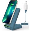 JoyGeek Caricatore a Induzione Veloce, Stazione di Ricarica Wireless Universale, Supporto Ricarica Compatibile con iPhone 17/16/15/14/13/XR/X e Samsung Galaxy S25/S24/S23/Z Flip/Z Fold