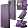 Idhiem Flip Libro Wallet Cover per Samsung Galaxy A55 5G, Viola | Pelle PU Premium, Custodia Portafoglio Flip Libro, Blocco RFID, Slot per Carte, Antiurto Wallet Cover, Funzione Supporto