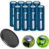 BONAI 8 Pezzi Pile Ricaricabili AA 1100mAh Ni-MH Pre-caricate 1.2V
