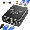 Oblinple Switch Ethernet 3 Porte, 1000Mbps Sdoppiatore RJ45 con Cavo di Alimentazione di Tipo C, Gigabit Lan Splitter di Rete 1 a 3, Multipla Adattatore Internet per Computer Hub Router TV Set-Top Box