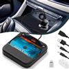 Dislind Lettore CD USB portatile per auto, lettore CD portatile con adattatore USB-C e cavo di prolunga, lettori CD esterni per auto stereo porta di tipo C, porta AUX, veicolo, camion, laptop, TV