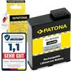 PATONA Batteria BCX202 compatibile con DJI Osmo Action 3 4 5 6, 1800mAh 3,85V Li-Ion, batteria ad alte prestazioni con celle di marca | protezione contro sovraccarico e cortocircuito