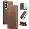 Yunubeyii Cover Libro per Samsung Galaxy S26 FE,Marrone | Blocco RFID,Luxury PU Pelle,Portafoglio,Card Holder,Magnetic Phone Custodia,Kickstand,Protettiva,Antiurto