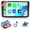 Rimoody 2G+64G Android Autoradio 2 Din per Peugeot 2008 208 2012-2018 con Wireless Carplay Android Auto GPS Navi WiFi 10.1 Pollici Autoradio con Mirror Link Bluetooth FM/RDS/DAB Telecamera Posteriore