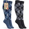 MOUNTREX Calze al ginocchio - Calzini in lana per uomo e donna - Calzini invernali caldi - Calzini morbidi - 2 paia