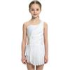 Linyuir Bambini Abito Pattinaggio sul Ghiaccio Bambina Vestito da Pattinaggio Artistico per Ragazze Body Ginnastica Ritmica Bambine Danza
