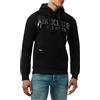 BOXEUR DES RUES Felpa da Uomo con Cappuccio Logo Nera Titanio | Misto Cotone Morbido, Stampa Titanio, Felpata Internamente, Stile Sportivo Glamour, Pro Fighter