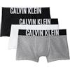 Calvin Klein Bambino Pantaloncini Boxer Confezione da 3 con Fascia con Scritta Logo, Nero Grigio Bianco