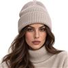 Offtopic Cappello Invernale Donna Lana e Cashmere e Interno 100% Seta per Capelli Sempre in Ordine | Berretto Cuffia Anticrespo | Elegante Idea Regalo Unica