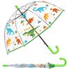 omedecal Ombrello Trasparente per Bambini, Apertura Automatica | Ombrello per Bambino e Bambina, 8 Stecche in Fibra di Vetro, Impugnatura Facile, Leggero & Antivento per Scuola e All'aperto