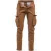 Instinct Pantaloni Uomo Cargo Tasche Laterali Tasconi Multitasche Militari | Pantalone tasconati slim fit autunno inverno cotone stile esercito, gamba dritta lunghi per lavoro, trekking, casual, robusti