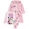 Disney Bambina Minni Paperina Pigiama Accappatoio | Accogliente accappatoio in pile con tasche, pigiami in cotone al 100%, completi pigiama Disney per l'autunno e l'inverno