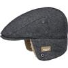 Barts Coppola Monzonite Denim Uomo - Cappello Piatto con Visiera, Fodera, Fascia in Pelle, Pelle Inverno Autunno/Inverno