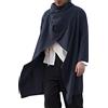 OADOBKICE Giacca Invernale Uomo Giacca Uomo Giacca Leggera Giacca Autunnale Mantello Lino Mantello Lungo Mantello Irregolare Giacca Calda Mantello Normale Mantello Semplice Plus Size Mantello