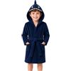 JiAmy Accappatoio Bambino e Bambina in Polar Animali 3D,3-11 Anni | Pile 280g ultra-morbido 2 tasche e cintura Ideale per bagno piscina mare e casa.