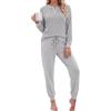 Aseniza Pigiama Donna Invernale Cotone Lungo Set Due Pezzi a Righe S-XXL | Set pigiama donna cotone, top a righe, homewear, relax sul divano, viaggio e tempo libero
