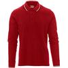 Ergos Workwear Payper - Aviazione Polo 100% Cotone Piquet con Tricolore a Manica Lunga