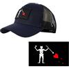 YUSENGMOO Cappellino da baseball mimetico nero con sigillo della marina americana squadra sei flessibile vestibilità tattica sigilli Trident Airsoft Hat
