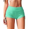 Ekouaer Pantaloncini da Bagno Costume Donna Corti Pantaloncini da Surf ad Asciugatura Rapida Bikini Pantaloni Caldi con Controllo della Pancia Costumi da Bagno S-XXL