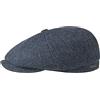 Stetson Hatteras Herringbone Flatcap - Berretto da Uomo in Lana Vergine - Made in Germany - Autunno/Inverno