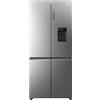 Haier CUBE 83 SERIE 7 HCW7819EHMP Frigorifero Congelatore/Frontale in acciaio inox/Smart Hon-App/Pure Ice/Dispenser di acqua/MyZonePlus/Total NoFrost/ABT System/Inverter Compressore, acciaio