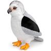 lilizzhoumax Peluche Alce Nero Carina Bambola di Alzavola Grigia Figurina Morbida di Uccello Ideale per Bambini Perfetta per la Decorazione Casa Regalo per Amanti degli Uccelli Regali di Festa 27cm