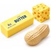 PurhuaSral 3 Pezzi Butter e Arachide Squishy, Squishy Burro, Giocattolo da Spremere di Butter Giocattoli Schiacciare Antistress Squishies Squeeze per Adulti, Ufficio e Casa