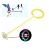Tikwisdom Palla LED a gamba singola lampeggiante che salta per bambini, per attività all'aperto, energico, giocattolo per bambini (giallo)