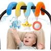 URMYWO Spirale Di Attività Bambino, Giocattolo Passeggino Bianco E Nero | Giochi Sveglio Bambino 0-6 Mesi Senza BPA, Arco Bambino Da Appendere A Letto, Seggiolino Auto E Passeggino