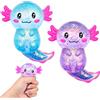 exatta Squeeze Giocattoli 2 Pezzi,Axolotl Squeeze,Giocattoli Antistress | Pinch Toy,Axolotl antistress Giocattolida Spremere,Antistress Squeeze Toys,Decompressione