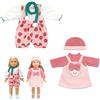 Neuytiky Vestiti Bambole,Vestiti per Bambole per New Born Baby Doll (L) | 35-43 Cm,Accessori per Bambole,Regali per Ragazze,Bambini