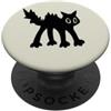 Y2K 90s Funny Cat Tomcat Kitten Art Scary Cat Tomcat is Scared Y2K Arte retrò degli anni '90 PopSockets PopGrip Adesivo