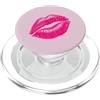 Amanti del rossetto Labbra rosse, rossetto, labbra baciate, labbra rosa shocking PopSockets PopGrip per MagSafe