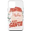 New Year Winter Holiday Advent Party Xma Custodia per iPhone 12 mini Divertente essere bel Babbo Natale che ti guarda l'albero di