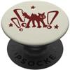 Y2K 90s Funny Cat Tomcat Kitten Art Y2K 90s Scary Tomcat Cat è spaventato Retro Art PopSockets PopGrip Adesivo